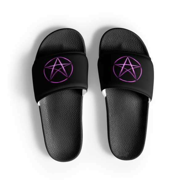 Neon Pentagram – Women’s slides