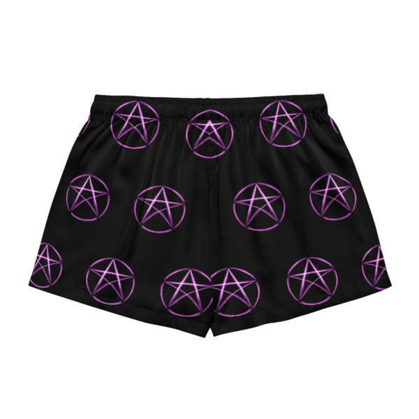 Neon Pentagram - Women’s pajama shorts