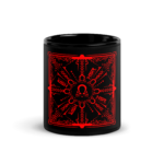 OMEGA CUBE - Black Glossy Mug