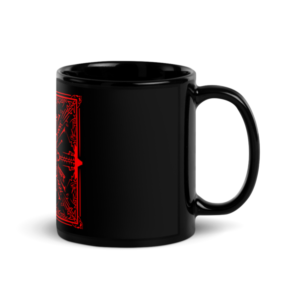 OMEGA CUBE - Black Glossy Mug