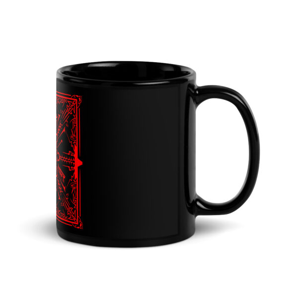 Omega Level Glyph - Black Glossy Mug - Image 3
