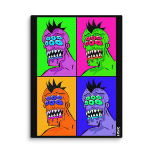 Monster On Display - Canvas Print