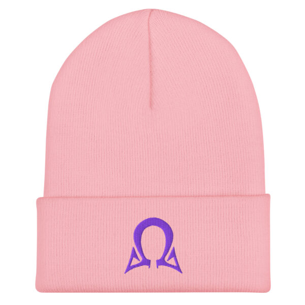 Omega Level - Purple Stitch - Cuffed Beanie - Image 4