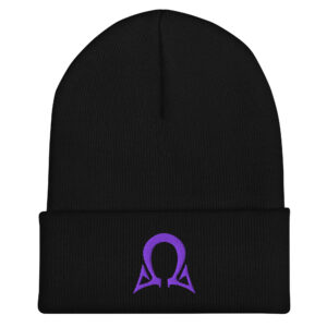 Omega Level - Purple Stitch - Cuffed Beanie