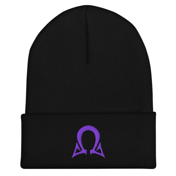 Omega Level - Purple Stitch - Cuffed Beanie