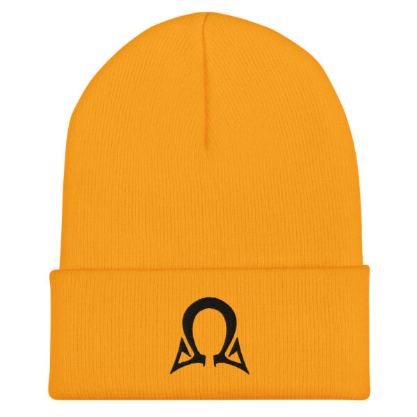 Omega Level - Black Stitch - Cuffed Beanie - Image 2