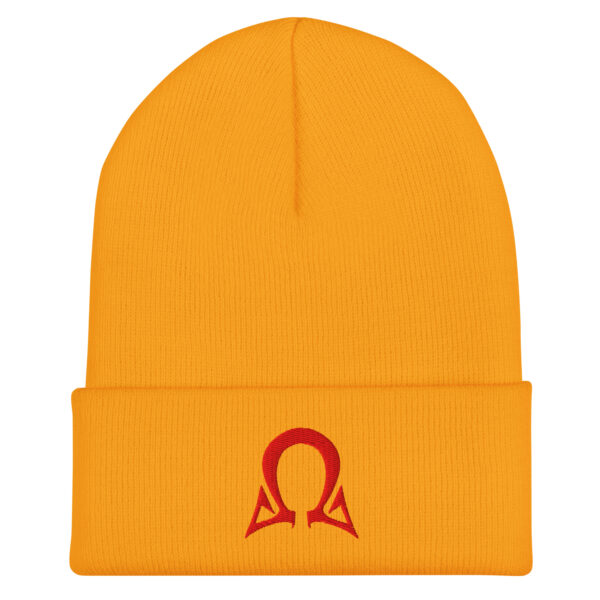Omega Level - Red Stitch - Cuffed Beanie - Image 4