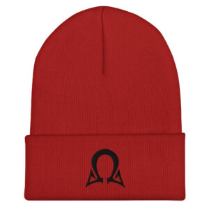Omega Level - Black Stitch - Cuffed Beanie