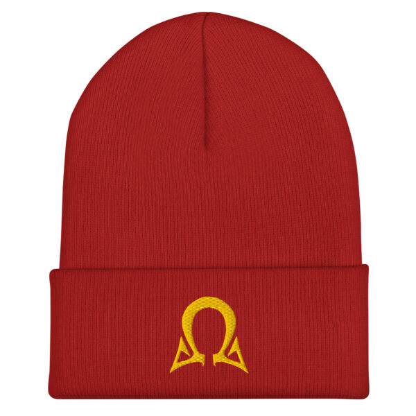 Omega Level - Gold Stitch - Cuffed Beanie - Image 3