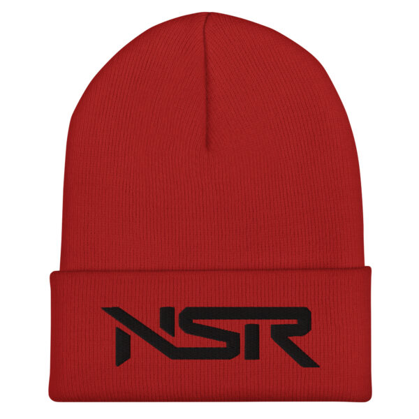 NSR - Black Stitch - Cuffed Beanie - Image 2