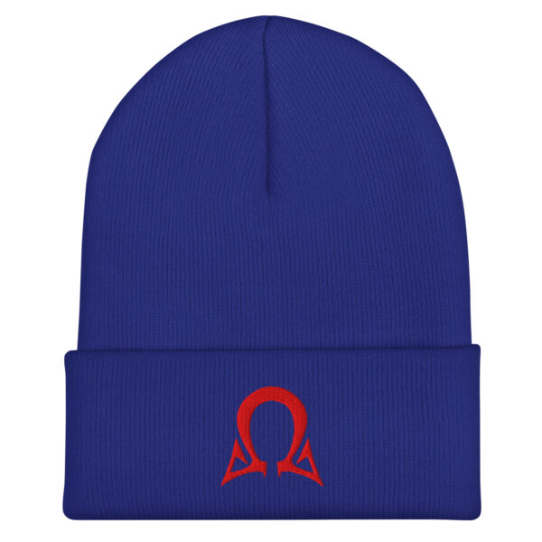 Omega Level - Red Stitch - Cuffed Beanie - Image 2