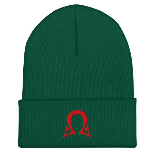 Omega Level - Red Stitch - Cuffed Beanie - Image 3