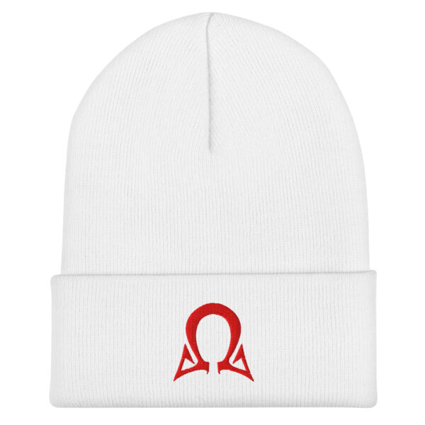 Omega Level - Red Stitch - Cuffed Beanie - Image 5