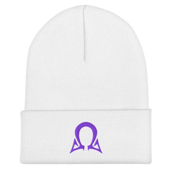 Omega Level - Purple Stitch - Cuffed Beanie - Image 5