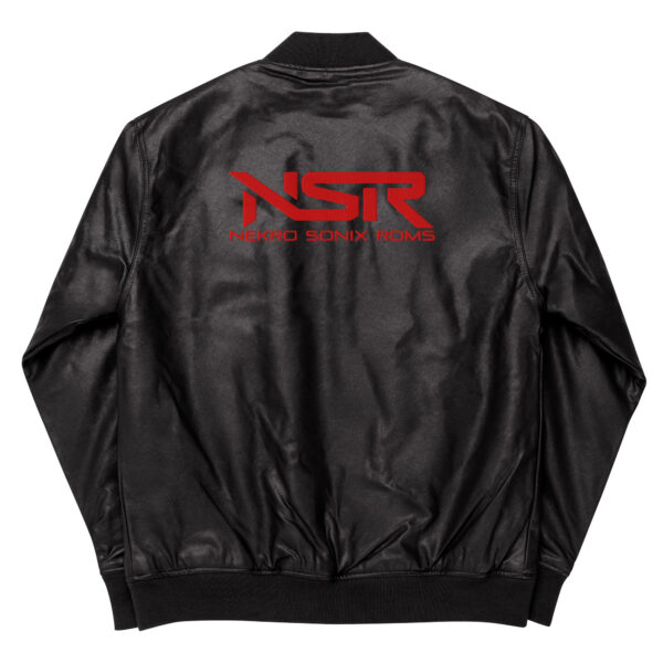 NSR - Leather Bomber Jacket - Image 3