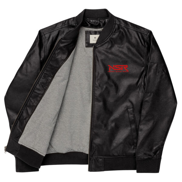 NSR - Leather Bomber Jacket - Image 2