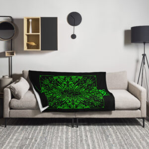 Nekro Glyph - Throw Blanket