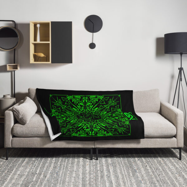 Nekro Glyph - Throw Blanket