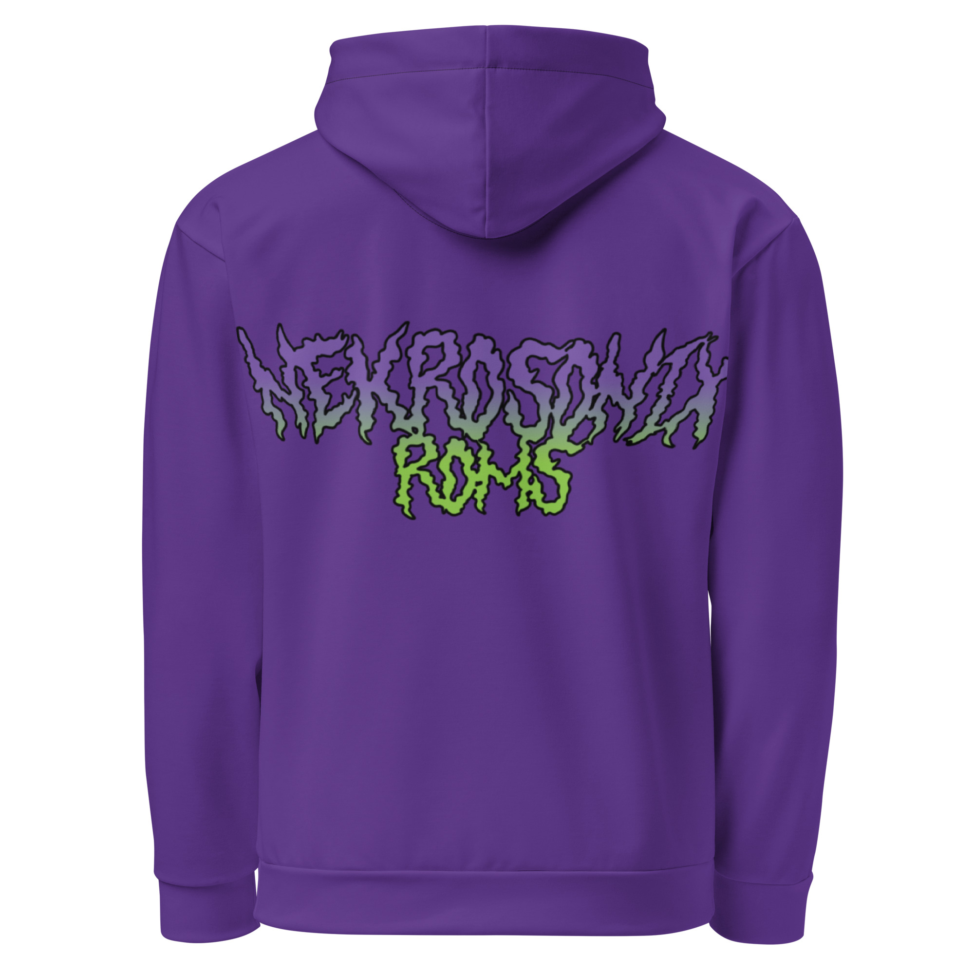 NSR Horroriffic Purp - Purple cotton hoodie - Image 2