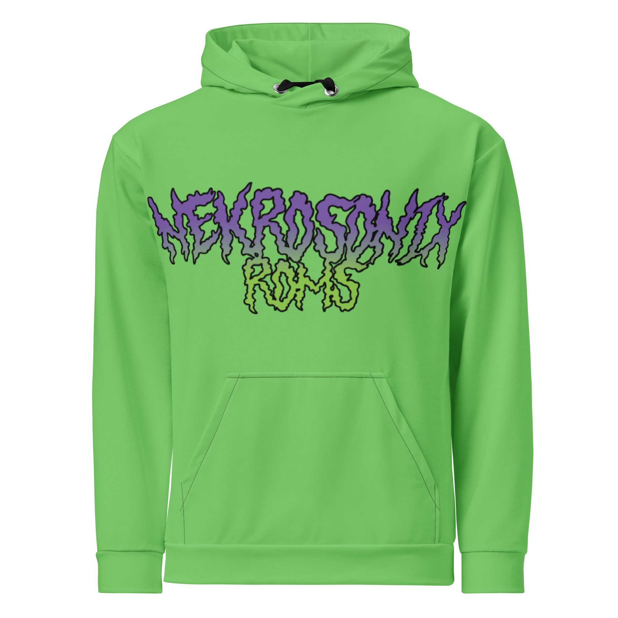 NSR Horroriffic Purp - Green cotton hoodie