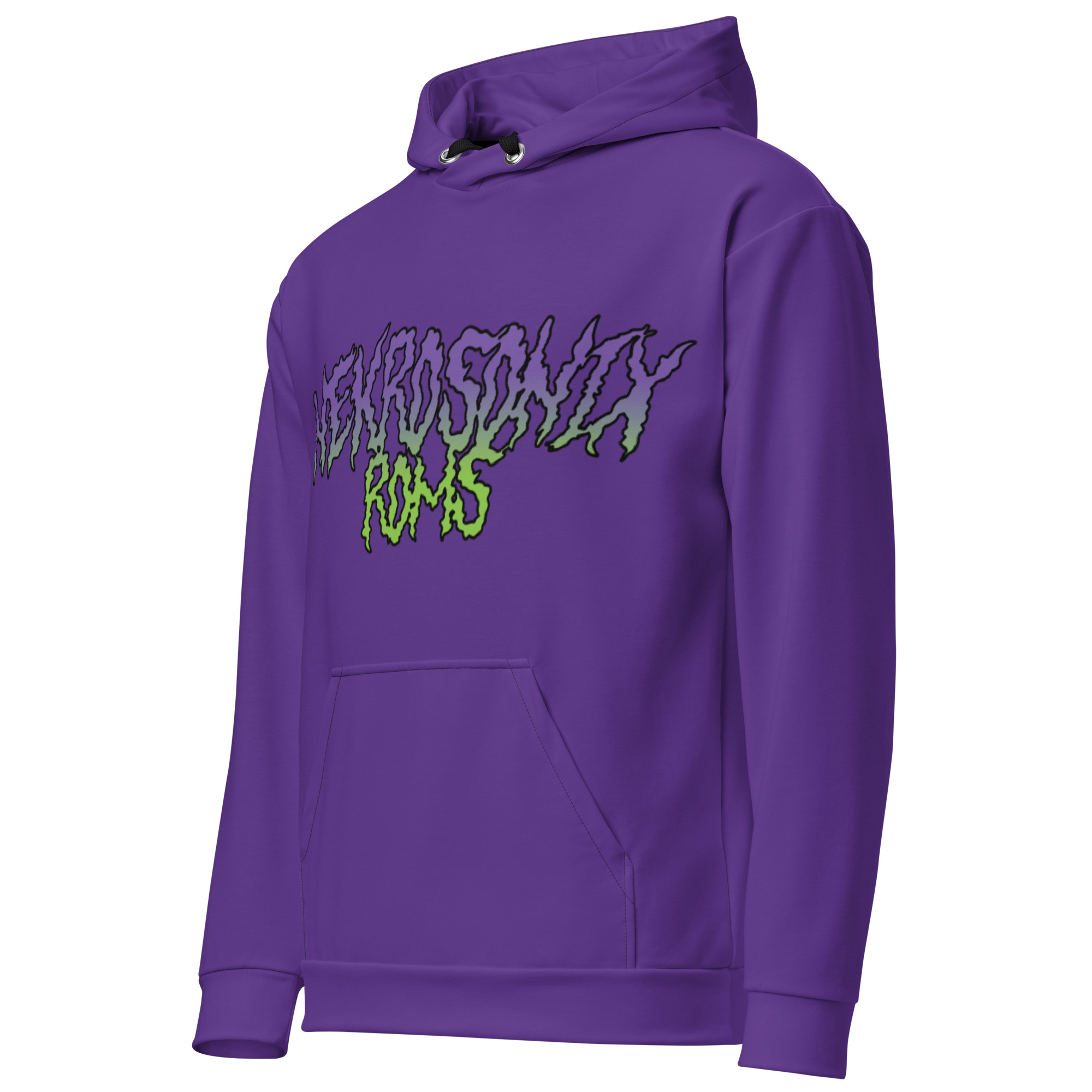 NSR Horroriffic Purp - Purple cotton hoodie - Image 3