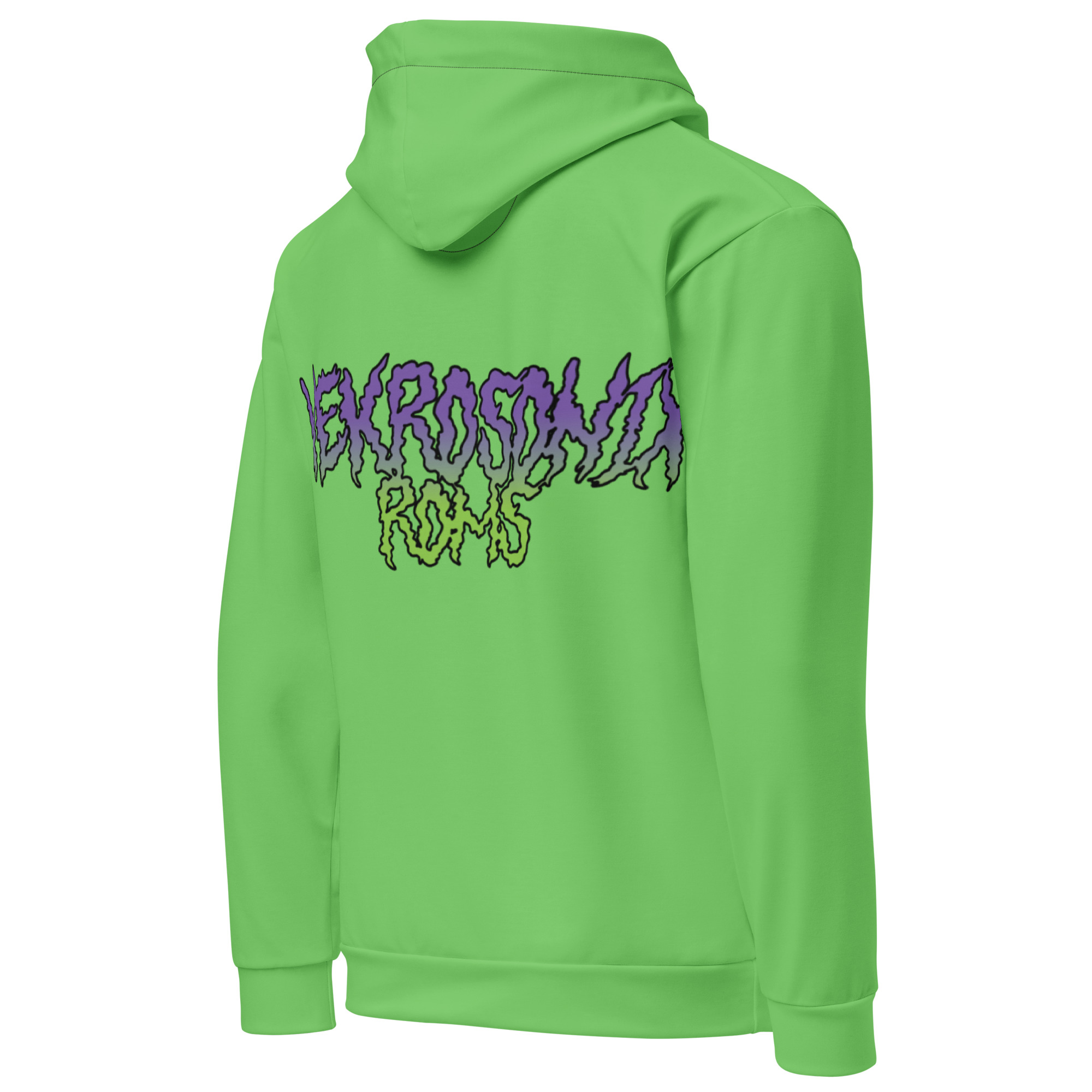 NSR Horroriffic Purp - Green cotton hoodie - Image 4