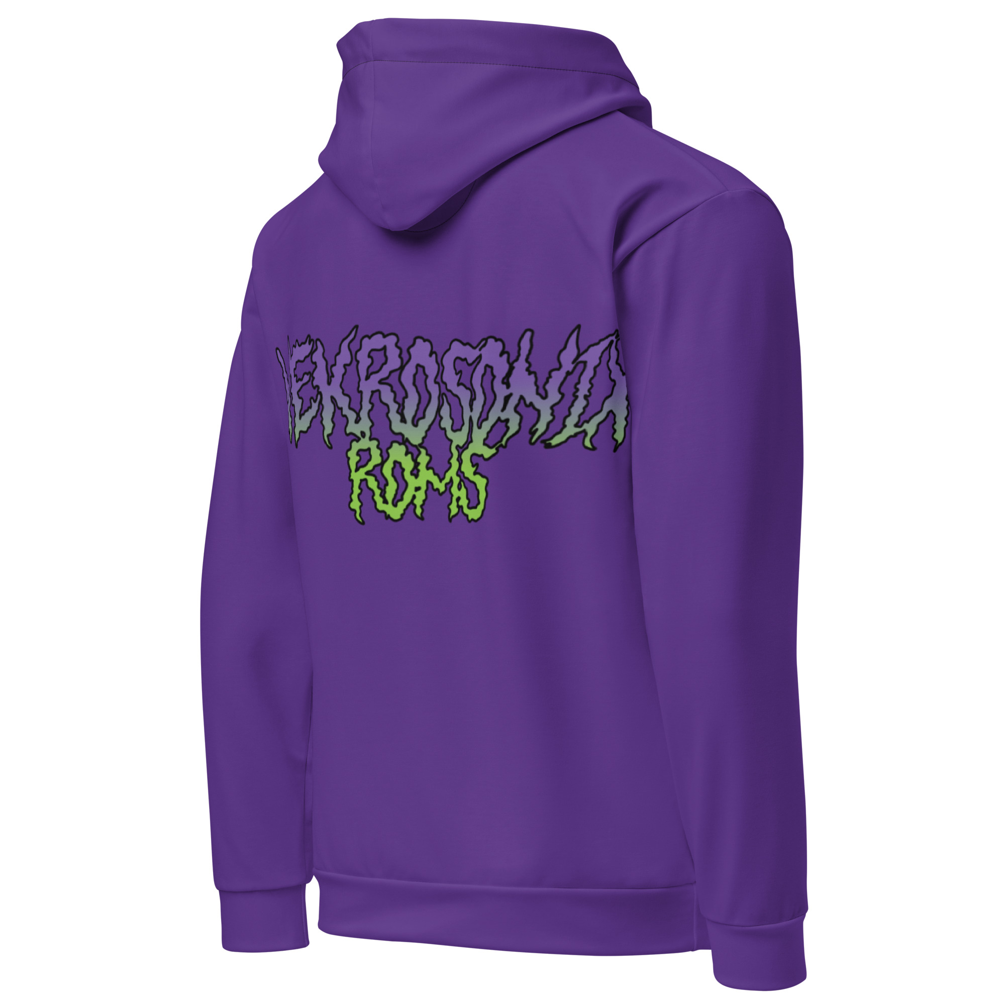 NSR Horroriffic Purp - Purple cotton hoodie - Image 4