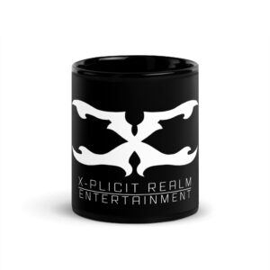 X-PLICIT REALM - Black Glossy Mug